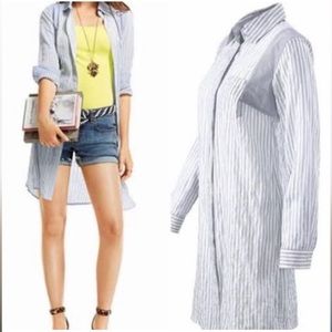 Cabi extra long striped shirt size S